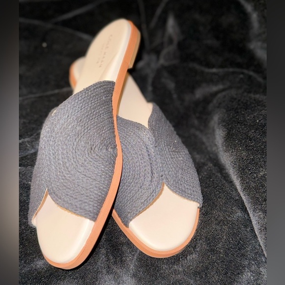Cole Haan Black Mules with Elegant X-Pattern - Picture 5 of 15